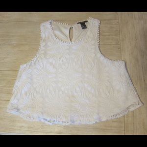 Forever 21 Lace Crop Top